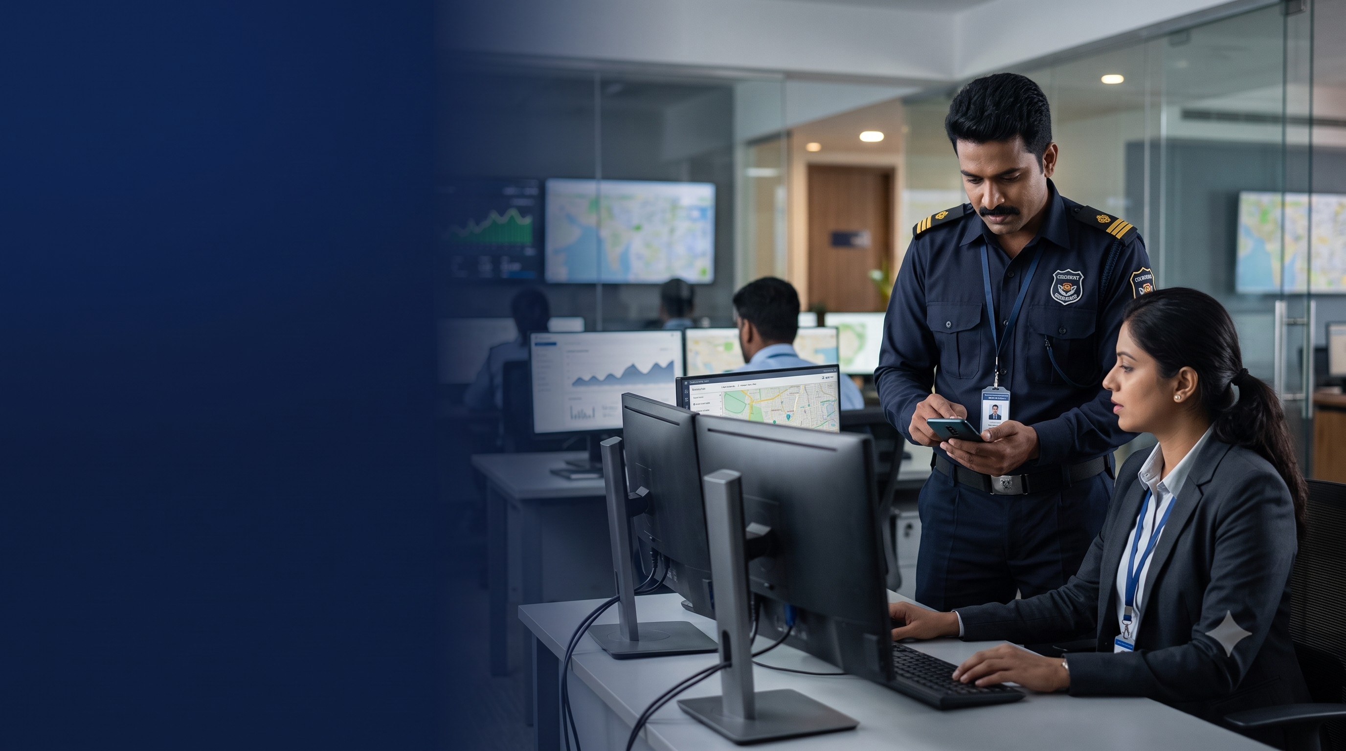 Security company management application